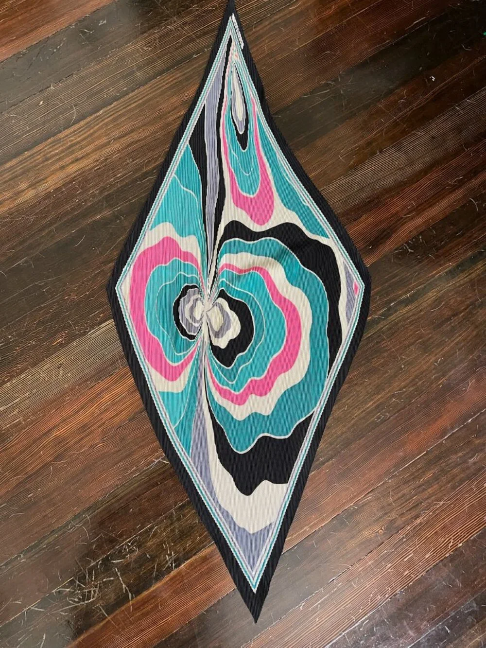 Vintage Christian Dior pleated scarf